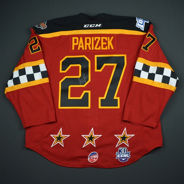 Justin Parizek - 2018 CCM/ECHL All-Star Classic - Mountain Division - Game-Worn Autographed Semi-Final Jersey - 2nd Half Only
