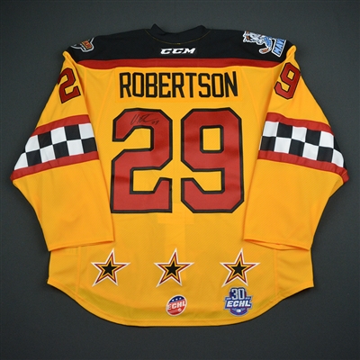 Matt Robertson - 2018 CCM/ECHL All-Star Classic - Central Division - Game-Worn Autographed Semi-Final Jersey - 2nd Half Only