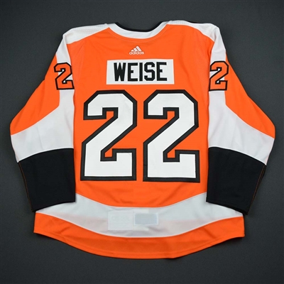 Dale Weise - Philadelphia Flyers - Eric Lindros Jersey Retirement Night Game-Issued Jersey
