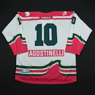 Sophia Agostinelli - Connecticut Whale - Game-Issued Strides for the Cure Jersey - Jan. 27, 2018
