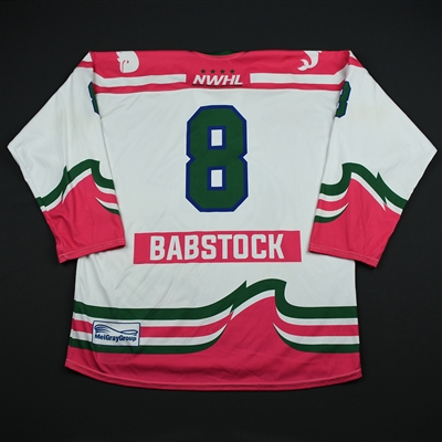 Kelly Babstock - Connecticut Whale - Game-Worn Strides for the Cure Jersey - Jan. 27, 2018