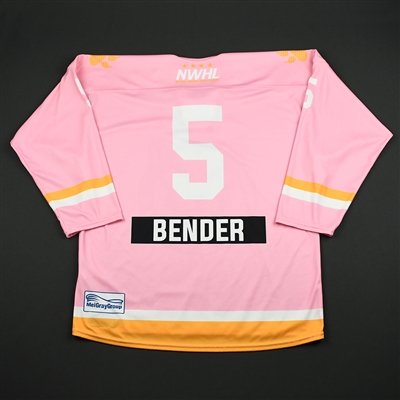 Lexi Bender - Boston Pride - Game-Worn Strides for the Cure Jersey - Feb. 2, 2018