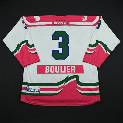 Amanda Boulier - Connecticut Whale - Game-Issued Strides for the Cure Jersey - Jan. 27, 2018