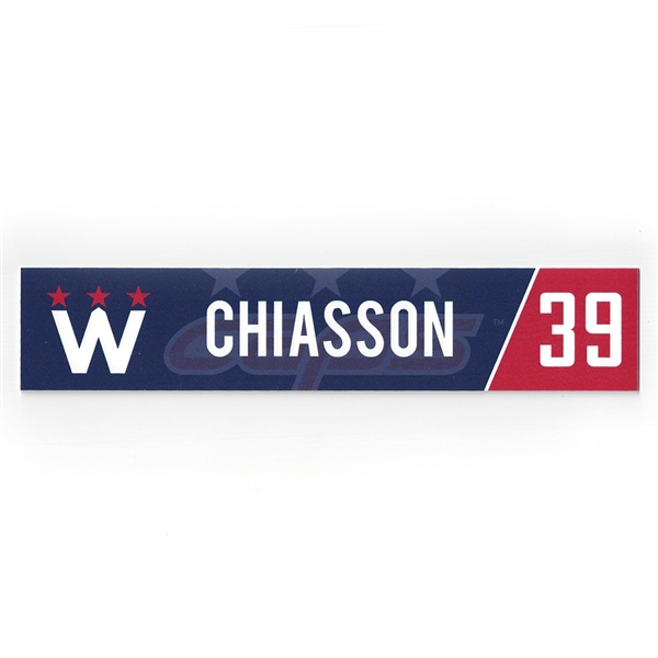 Alex Chiasson - Washington Capitals - 2018 Stadium Series-Style March 20th Locker Room Nameplate 