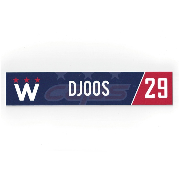 Christian Djoos - Washington Capitals - 2018 Stadium Series-Style March 20th Locker Room Nameplate 