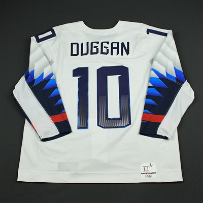 Meghan Duggan - Team USA Womens PyeongChang 2018 Olympic Winter Games - Game-Worn White Jersey w/C
