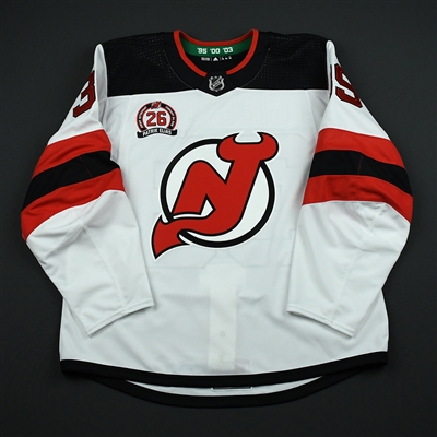 Brian Gibbons - New Jersey Devils - Patrik Elias Jersey Retirement Night Game-Issued Jersey