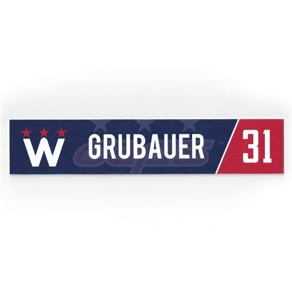 Philipp Grubauer - Washington Capitals - 2018 Stadium Series-Style March 20th Locker Room Nameplate 