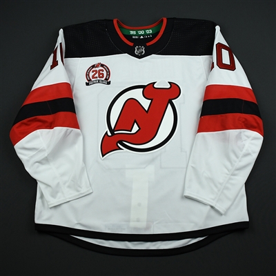 Jimmy Hayes - New Jersey Devils - Patrik Elias Jersey Retirement Night Game-Issued Jersey