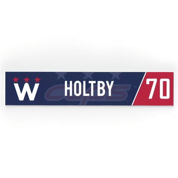 Braden Holtby - Washington Capitals - 2018 Stadium Series-Style March 20th Locker Room Nameplate 