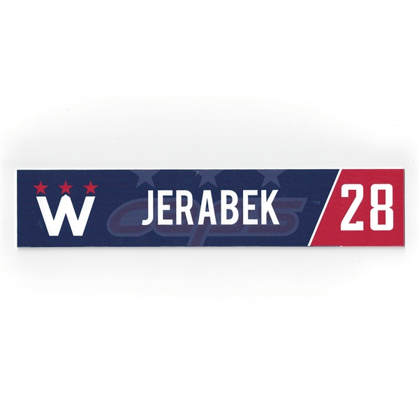 Jakub Jerabek - Washington Capitals - 2018 Stadium Series-Style March 20th Locker Room Nameplate 