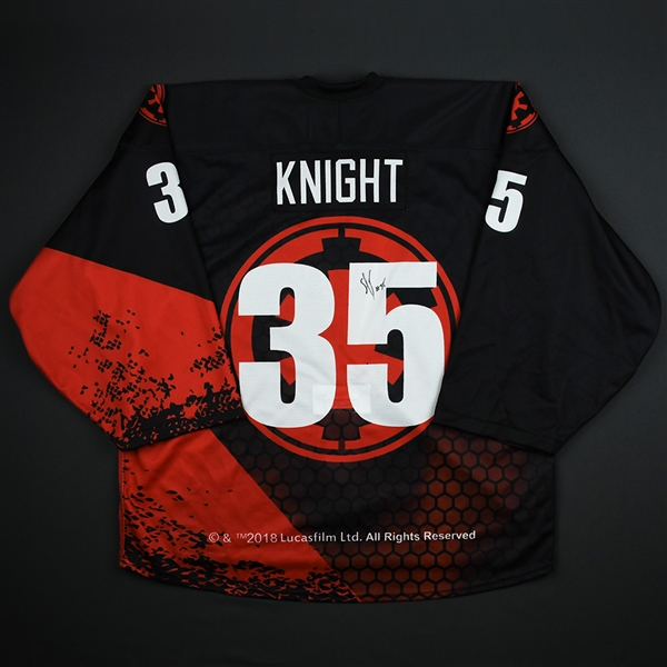 Spencer Knight - 2018 U.S. National Under-17 Development Team - Star Wars Night Game-Worn Back-up Only Autographed Jersey