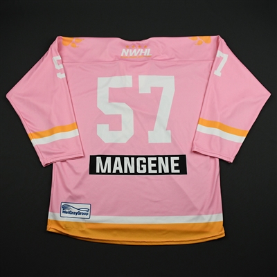 Meagan Mangene - Boston Pride - Game-Worn Strides for the Cure Jersey - Feb. 2, 2018