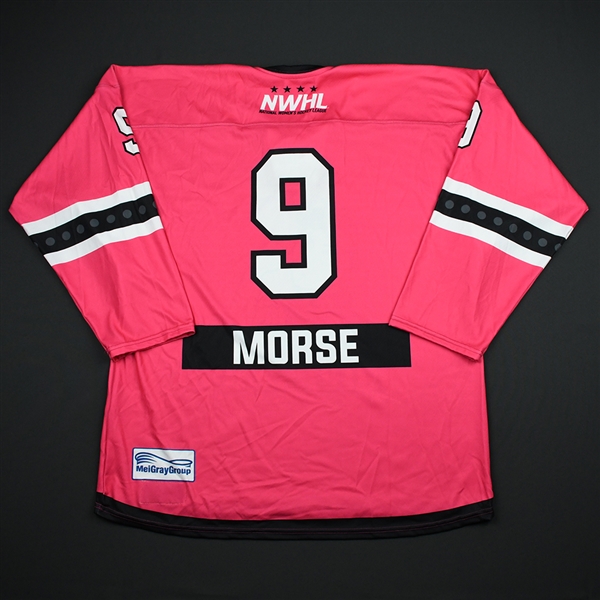 Rebecca Morse - Metropolitan Riveters - Game-Issued Strides For The Cure Jersey - Jan. 27, 2018