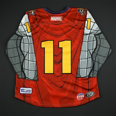 Blank #11 - Greenville Swamp Rabbits - 2017-18 MARVEL Super Hero Night - Game-Issued Jersey