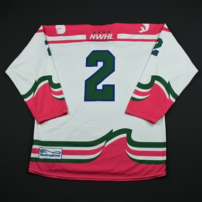 Hanna Beattie (No Name on Back) - Connecticut Whale - Game-Worn Strides for the Cure Jersey - Jan. 27, 2018