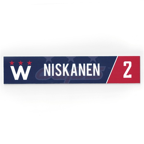 Matt Niskanen - Washington Capitals - 2018 Stadium Series-Style March 20th Locker Room Nameplate 