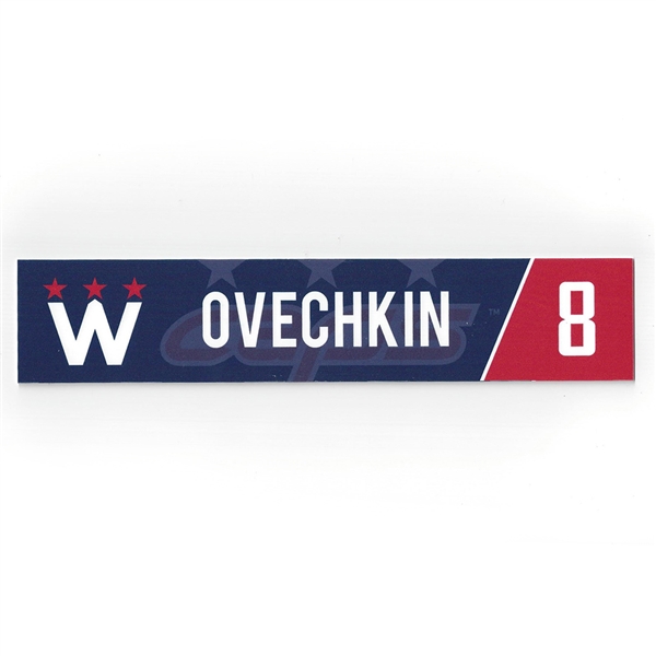 Alex Ovechkin - Washington Capitals - 2018 Stadium Series-Style March 20th Locker Room Nameplate 