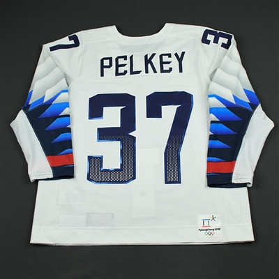 Amanda Pelkey - Team USA Womens PyeongChang 2018 Olympic Winter Games - Game-Worn White Jersey