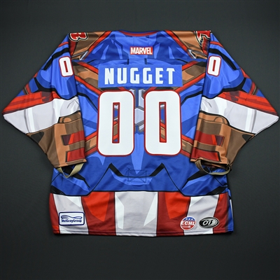 Nugget - Rapid City Rush - 2017-18 MARVEL Super Hero Night - Mascot-Worn Jersey