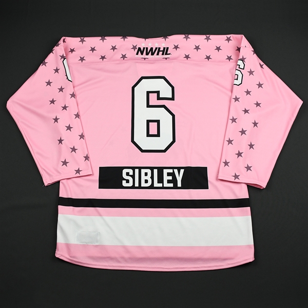 Jessica Sibley - Buffalo Beauts - Game-Issued Strides for the Cure Jersey - Jan. 20, 2018