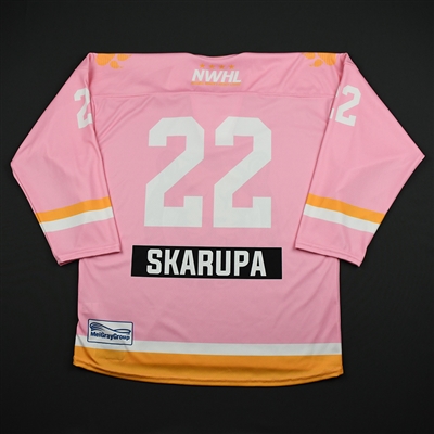 Haley Skarupa  - Boston Pride - Game-Issued Strides for the Cure Jersey - Feb. 2, 2018