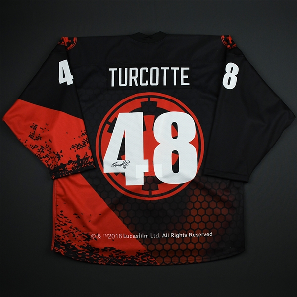 Alex Turcotte - 2018 U.S. National Under-17 Development Team - Star Wars Night Game-Issued Autographed Jersey