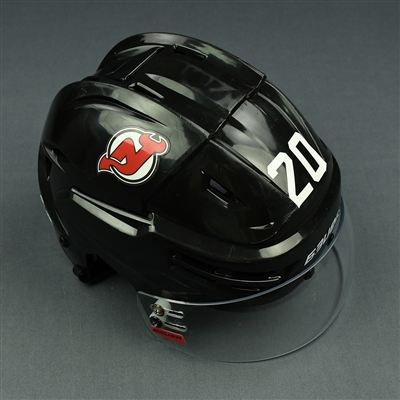 Blake Coleman - New Jersey Devils - Game-Worn Helmet - 2017-18 NHL Regular Season and Stanley Cup Playoffs