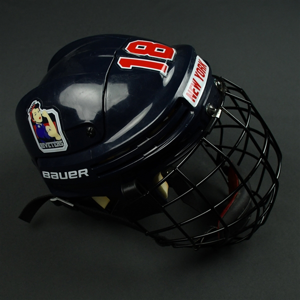 Rebecca Russo - New York Riveters - Game-Worn Helmet - 2016-17 Season and 2017 NWHL All-Star Game