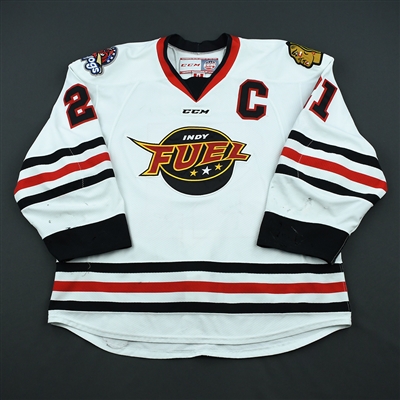 Michael Neal - Indy Fuel - 2018 Captains Club - Autographed Game-Worn Jersey w/C