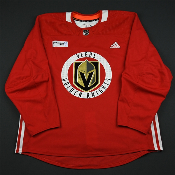 William Carrier - Vegas Golden Knights- 2017-18 Inaugural Season Practice-Worn Jersey