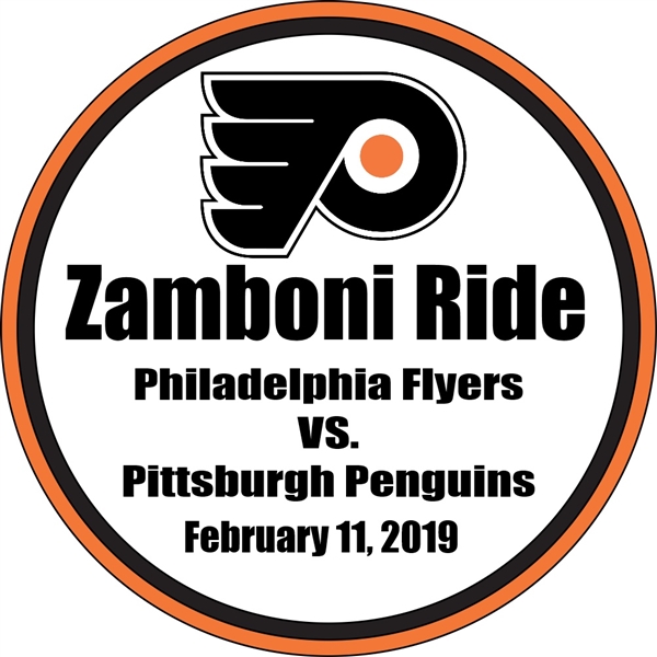 Zamboni Ride -  February 11, 2019 - Philadelphia Flyers vs. Pittsburgh Penguins