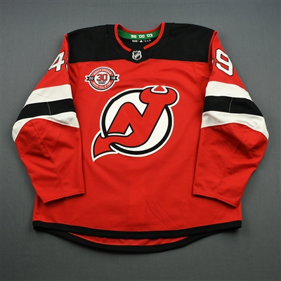  Joey Anderson - New Jersey Devils - Martin Brodeur Hockey Hall of Fame Honoree - Game-Worn Jersey - NHL Debut - Oct 27th & Nov. 13