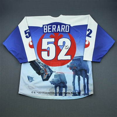 Brett Berard - 2019 U.S. National Under-17 Development Team - Star Wars Night Game-Worn Autographed Jersey
