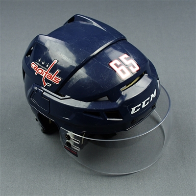Andre Burakovsky - 2018 Stanley Cup Final Game-Worn Blue Helmet - Photo-Matched to Game 4