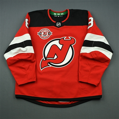  Will Butcher - New Jersey Devils - Martin Brodeur Hockey Hall of Fame Honoree - Game-Worn Jersey - Nov. 13