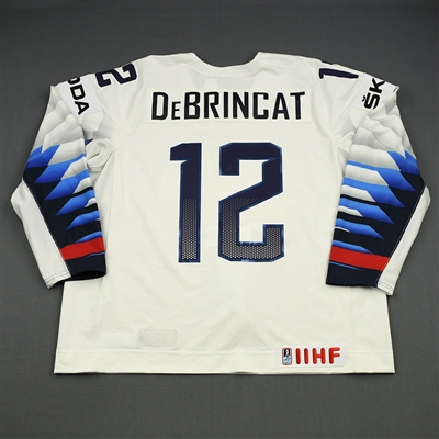 Alex DeBrincat - 2018 U.S. IIHF World Championship - Game-Worn White Jersey