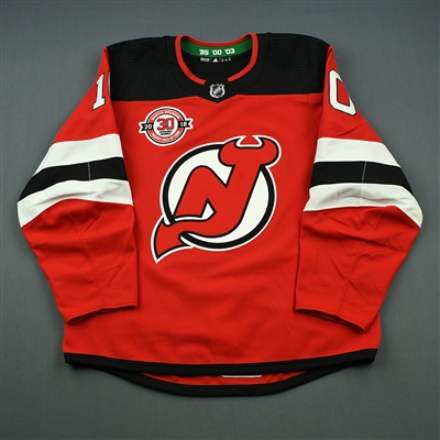 Jean-Sebastien Dea - New Jersey Devils - Martin Brodeur Hockey Hall of Fame Honoree - Game-Worn Jersey - Nov. 13
