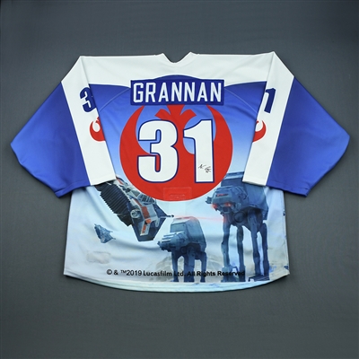 Noah Grannan - 2019 U.S. National Under-17 Development Team - Star Wars Night Game-Worn Autographed Back-up Only Jersey