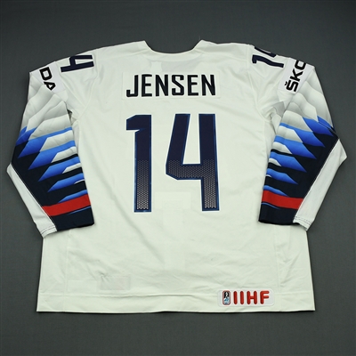 Nick Jensen - 2018 U.S. IIHF World Championship - Game-Worn White Jersey