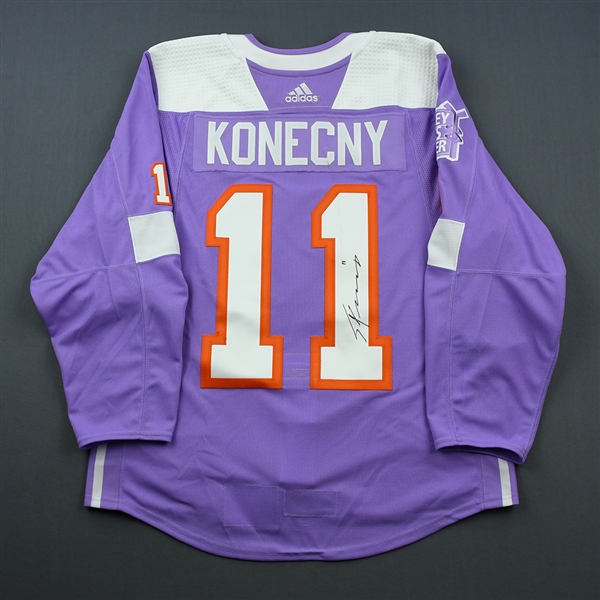 philadelphia flyers hockey fights cancer jersey