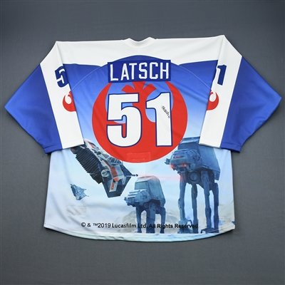 Tanner Latsch - 2019 U.S. National Under-17 Development Team - Star Wars Night Game-Worn Autographed Jersey
