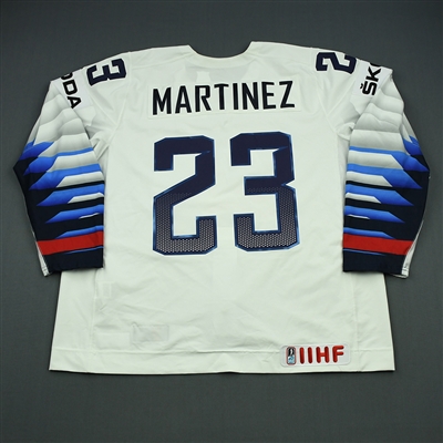 Alec Martinez - 2018 U.S. IIHF World Championship - Game-Worn White Jersey