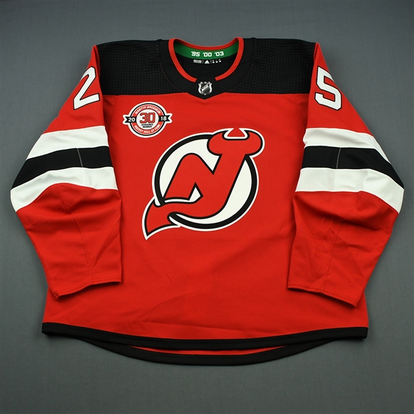 Mirco Mueller  - New Jersey Devils - Martin Brodeur Hockey Hall of Fame Honoree - Game-Worn Jersey - Nov. 13