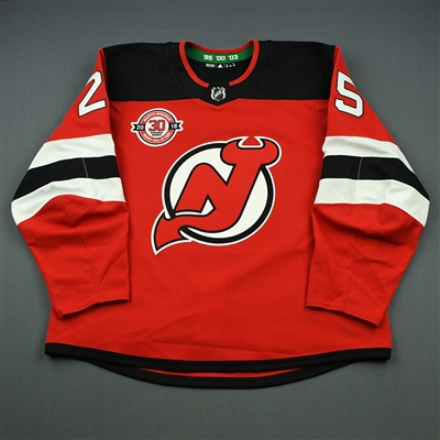 Mirco Mueller  - New Jersey Devils - Martin Brodeur Hockey Hall of Fame Honoree - Game-Worn Jersey - Nov. 13