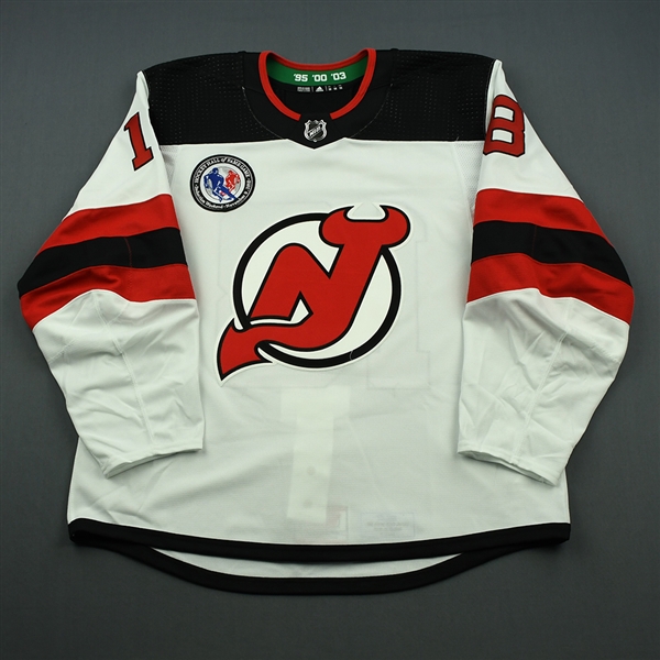 Drew Stafford - New Jersey Devils - 2018 Hockey Hall of Fame Game - Game-Issued Jersey - November 9