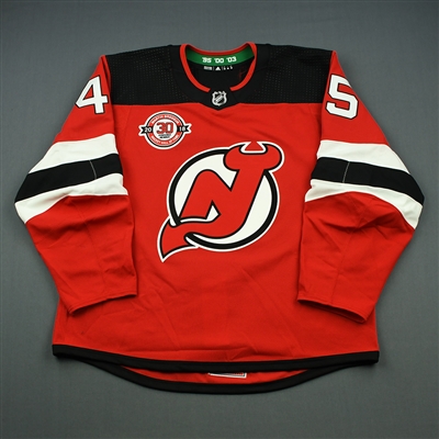 Sami Vatanen - New Jersey Devils - Martin Brodeur Hockey Hall of Fame Honoree - Game-Worn Jersey - Nov. 13