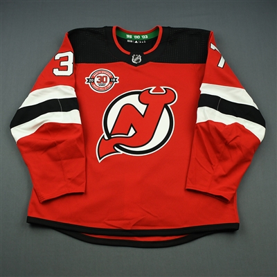 Pavel Zacha  - New Jersey Devils - Martin Brodeur Hockey Hall of Fame Honoree - Game-Worn Jersey - Nov. 13