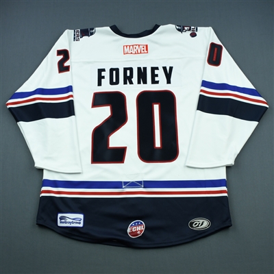 Chris Forney - Tulsa Oilers - 2018-19 MARVEL Super Hero Night - Game-Issued Jersey