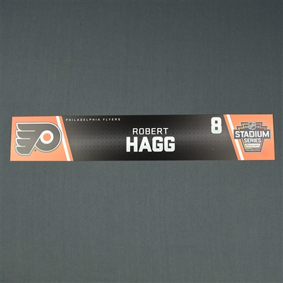 Robert Hagg - 2019 NHL Stadium Series - Locker Room Nameplate